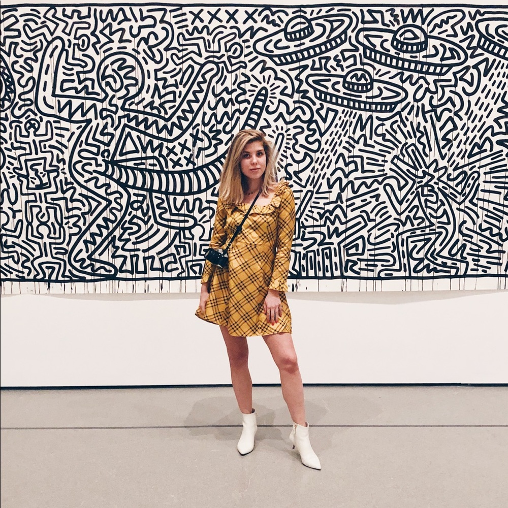 Yellow Plaid Dress